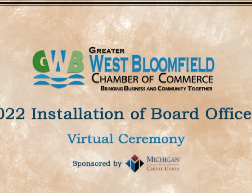 2022 Greater West Bloomfield Chamber of Commerce Installation of Board Officers